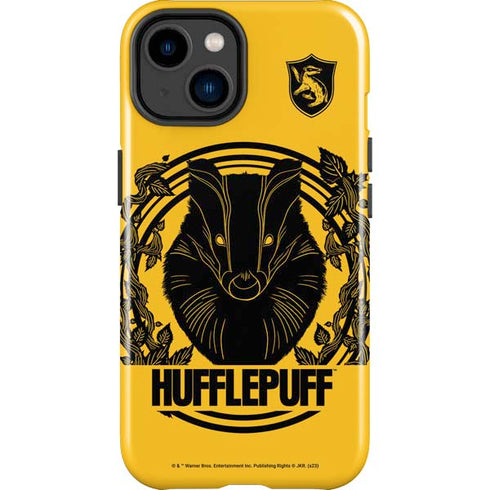 Wizarding Worlds Harry Potter Hufflepuff Illustration iPhone 15 Impact Case